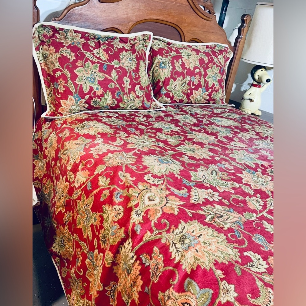 Comforter by Chaps Ralph Lauren Queen Size Annabelle Jacobean Comforter